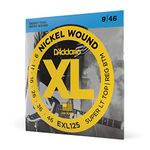 D'Addario Guitar Strings - XL Nickel Electric Guitar Strings - EXL125 - Perfect Intonation, Consistent Feel, Reliable Durability - For 6 String Guitars - 9-46 Super Light Top/Regular Bottom