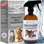 Colloidal Silver for Pets - 16oz (473ml) Large Bottle | Effective Wound Care, Hot Spot Treatment, and First Aid for Dogs and Cats | Ideal for Multi-Pet Households