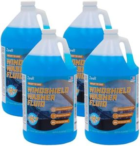 ZeroR® Windshield Washer Fluid, Ready to Use, +32°F Formula for Streak-Free Automotive Glass, Bug Splatter & Road Grime | Made in USA | 128 fl oz each (4 Gallons)