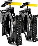 X-Chocks Wheel Stabilizers with Double Thickness Heavy-Gauge Steel and Built-in Wrench, RV Tire Stabilizers Camper for Travel Trailers, Proven Stablization for 29,000 lbs Vehicles