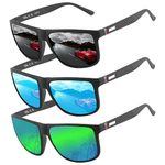 Polarized sunglasses for men/women; Vintage/classic/elegant light frame; HD pilot lenses; Golf/driving/fishing/travel Eyewear