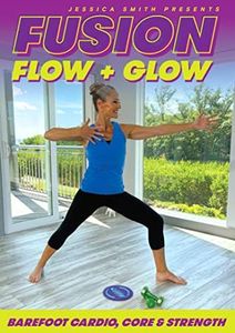 Fusion Flow and Glow DVD: Barre, Pilates, Yoga, Toning, Abs Gliding Discs Workouts with Jessica Smith