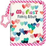 Fintie Baby Photo Album 4x6 Inch, 18 Photos My First Family Album Book with Soft Cloth Cover & Hook for Newborn/Toddlers/Kids/Baby Shower Memory Birthday Gifts (raining hearts)