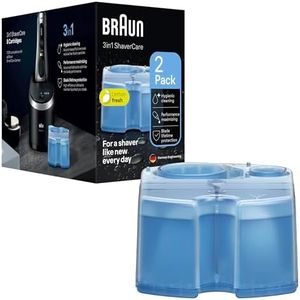 Braun 3in1 ShaverCare SmartCare Center Refill Cartridges, Hygienic Cleaning, 2 Pack