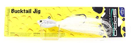 Spro Bucktail Jig, Pack of 1, White, 11/2-Ounce