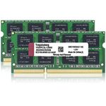 DDR3 / DDR3L 16GB Kit (8GBx2) Laptop RAM 1600MHz PC3L/PC3-12800 SODIMM Non-ECC Unbuffered 1.35V/1.5V 2Rx8 Dual Rank 204 Pin CL11 Notebook Computer Memory Upgrade Module(Green)