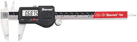 Starrett Stainless Steel IP67 Electronic Slide Caliper - 0-6" Range, .0005" Resolution, LCD Display, RS232 Output, Fine Adjustment, Slide Lock, in/mm Conversion - 798B-6/150