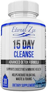 15 Day Colon Cleanser Detox with Extra Strength Herbs, Senna is a Fast Acting Natural Laxative for Constipation Relief - Whole Body Cleanse - 30 Capsules