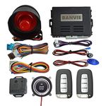 BANVIE Car Alarm System with Remote Start and Smart Push Button Starter