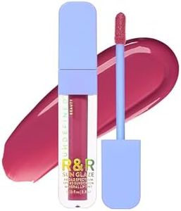 Undefined R&R Sun Glaze PINK SPF 40 Mineral Lip Oil Tint Sunscreen with Ceramides, Hyaluronic Acid, Peptides Broad Spectrum Lip Sunscreen to Smooth, Nourish and Protect with Flush of Color