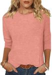 EADINVE Women's Casual 3/4 Sleeve T