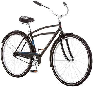 Schwinn Gammon Cruiser Bike, For Men and Women, Single Speed, 26-Inch Wheels, Retro-Styled Frame, Rear Coaster Brake, Black