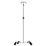 Konmee IV Poles IV Stands 4 Hook 4 Legs Portable Rolling with Stainless Steel Adjustable Height