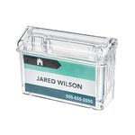 Deflect-o 70901 Grab-A-Card Outdoor Business Card Holder -2.8-Inch x4.3-Inch x1.5-Inch -1 Each -Clear