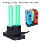 24x7 eMall Charging Dock for Nintendo Switch Controllers, 4-in-1 Joy Con Charging Dock Station Stand.