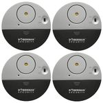 WER Doberman Security Slim Loud 100dB Alarm and Vibration Sensors-Modern & Ultra-Thin Design Compatible with Home, Office, Dorm Room or Even RVs