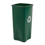 Rubbermaid Commercial Untouchable Recycling Bin, 23 Gallon, Green, FG356907GRN