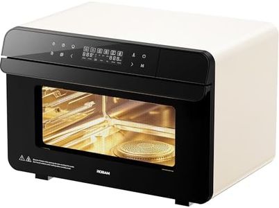ROBAM Toaster Air Fryer Combi Oven, Countertop Steam Oven 14-in-1 with Convection Steam Roast & Bake, Multi-Stage Cooking, Self-Clean, 7 Modes, 30 Built-In Recipes, for Kitchen Pizza Baking (White)