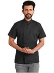 adhyah TrendyUniform Professional Hotel Cotton Chef Dress for Men Women Chef Coat Short Sleeves.