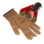 Musician’s Practice Glove - 1-Pack Glove Man and Woman Wear, Fit Both Hands, Music Instrument & Guitar Accessories, S, Beige