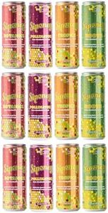 Siponey Non-Alcoholic Cocktails Mix Pack, Drink Mixers, Made With All Real Ingredients, Mocktails, Ready to Drink, RTD, 12 pack