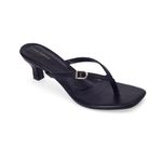 Lino Perros Buckle Toe Strap Kitten Heels