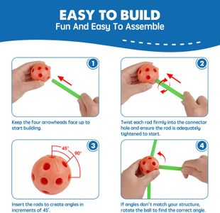 Tiny Land Kids Fort Building Kit – Creative Construction Set