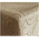 JEMIDI Tablecloth Ornaments Silk Gloss Noble Table Cover Tablecloth 31 Sizes and 7 Colours Cappuccino Oval 130x260