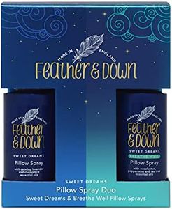 Feather & Down Pillow Spray Duo Set (50ml Sweet Dreams Pillow Spray & 50ml Breathe Well Pillow Spray) - The Perfect Combination for a Peaceful Night's Sleep. Cruelty Free. Vegan Friendly.