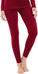MANCYFIT Women Thermal Pants Fleece Lined Leggings Red XXX-Large