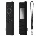 Silicone Remote Cover for Samsung BN59-01432A 2023 TM 2360E Samsung Smart TV Remote Samsung Solar Panel Remote Case Cover with Lanyard (Black)