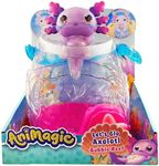 Animagic: Let's Glo Axolotl Bubble Reef | Portable Magic Bubble Aquarium | Also Includes 1 Let's Glo Axolotl | Interactive Electronic Pets | For Kids Aged 4+