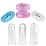 edealing Soft Safe Baby Toothbrush Kids Silicone Finger Toothbrush Gum Brush Clear Massage Pack Of 3