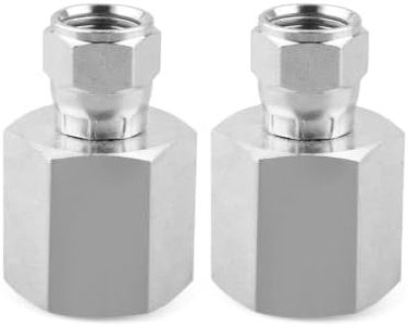 6506-08-06 Hydraulic Hose Connector 1/2" NPTF Female x 3/8" JIC 37° Flare Swivel Fit for Hydraulic Systems Construction & Agricultural Equipment, 2 Pcs