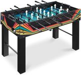 Best Choice Products Large 54 Inch Full-Size Foosball Table for Home, Game Room - Includes 2 Balls, 2 Cup Holders - Arcade