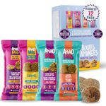 Amino Balls High Protein Balls, Variety Pack | 12pcs (1 Box) | Gluten Free, Plant Based Vegan Protein Snacks | Perfect for On-the-Go Energy, and Satisfying Cravings without the Guilt