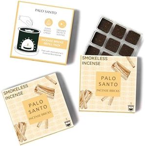 Aromafume Palo Santo Incense Bricks (3 Trays x 9 Pieces Each) Ideal for deepened Spirituality, Meditation & Rituals Made Using Pure Peruvian Palo Santo Refill Pack