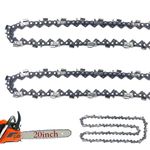 2 Pack 20 Inch Chainsaw Chain .058" Gauge .325" Pitch 80 Drive Links, Replacement 20 Inch Chain Saw Chain Fits for Husqvarna Stihl Craftsman Jonsered Chainsaw