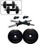 Protoner 18 Kg PVC Dumbells Sets, PVC Plates + Dumbells Rods