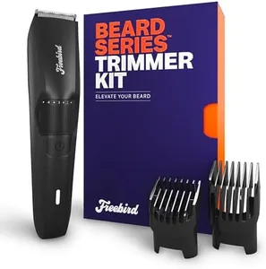 Freebird BeardSeries Trimmer for Men - Ultra Sharp Beard Trimmer with Precision Dial, Stainless Steel Blades, 40 Length Settings, Cordless & Rechargeable, for Beard, Hair, Body, & Intimate Grooming