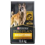 Purina Pro Plan Bright Mind Large Breed Senior Dry Dog Food, Adult 7+ Chicken & Rice - 13.6 kg Bag