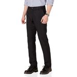 Amazon Essentials Men's Slim-Fit Flat-Front Dress Pant, Black, 34W x 32L