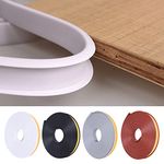 U-Shape Edge Banding, 16.4ft Self Adhesive Veneer Edging,TPE Flexible Furniture Edge Protector for Cabinet Repair Furniture Restoration (12MM, White)