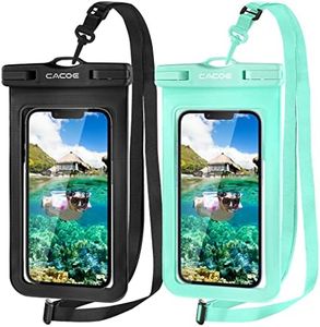 CACOE 2 Pezzi Custodia impermeabile da 7,2 pollici IPX8, custodia impermeabile con design di guarnizione in TPU integrato, per iPhone 14/13 Pro Max, Samsung, Huawei, Xiaomi