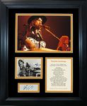 Framed Waylon Jennings Facsimile Laser Engraved Signature Auto 11"x14" Music Photo Sig Collage