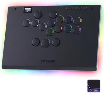 Sehawei Haute42 M Ultra Leverless Arcade Controller - Tournament-Ready Premium Aluminum Arcade Stick with Lock Switch,Custom RGB Lighting & Hot-Swappable Low-Profile Switches for PC/Ps3/Ps4/Switch/Steam