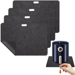 Heat-Resistant Kitchen Counter Mat,4PCS Heat-Resistant Mat,Non-Slip Appliance Moving Mat for Air Fryer,Coffee Maker, Blender,Toaster.43 * 30cm (Horizontal Pull-Out)