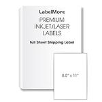 LabelMore Full Sheet Labels 8.5 X 1