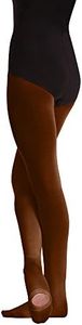 Body Wrappers Girls Convertible Tights - Style C81 (M-L, Coffee)