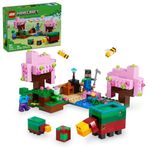 LEGO Minecraft The Cherry Blossom Garden, Video Game Toy for Kids, Building Set with 2 Minecraft Minifigures, Bees and a Sniffer Figure, Hands-on Minecraft Toy for Boys and Girls Ages 8 and Up, 21260